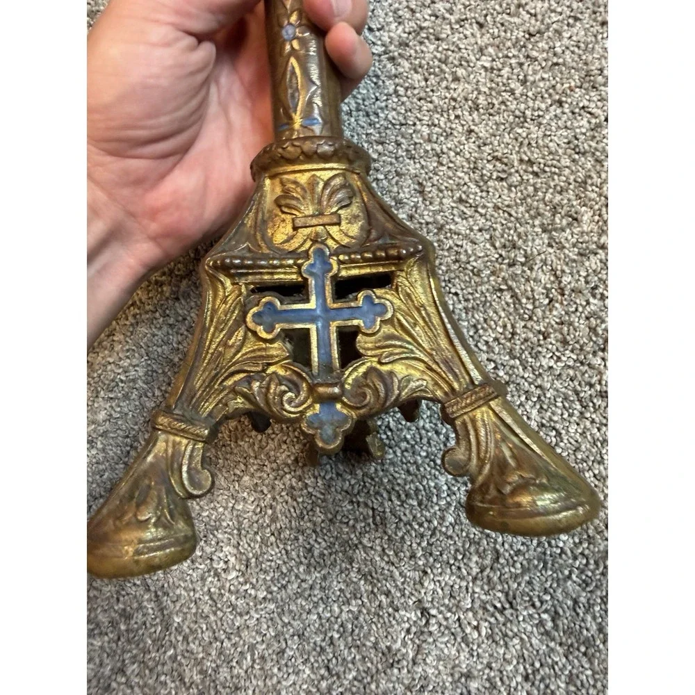 Antique Church Candlestick 18